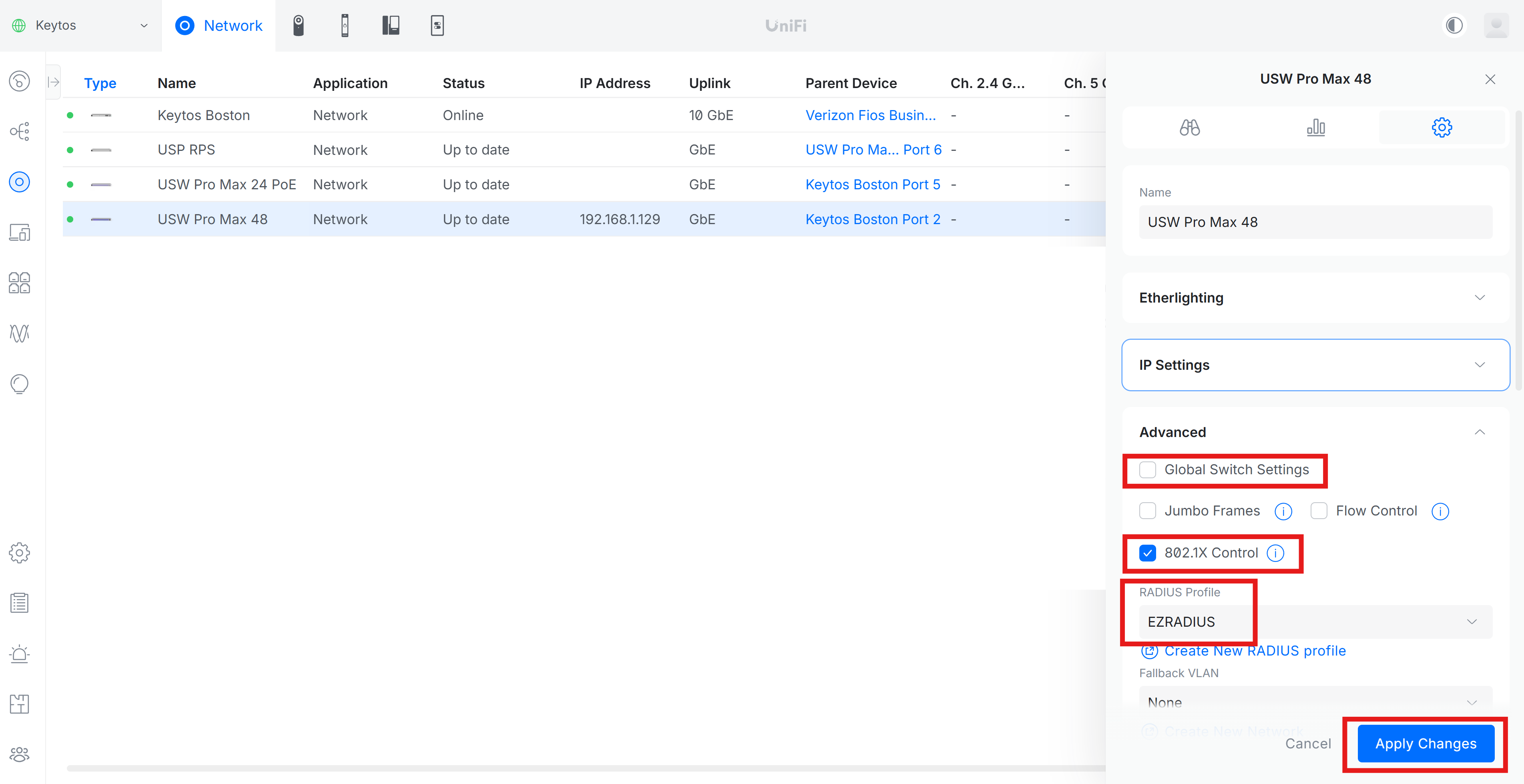 How to Enable RADIUS Authentication in Ubiquiti Unifi Switch