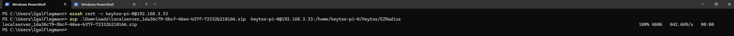 Upload RADIUS Proxy Files to Server