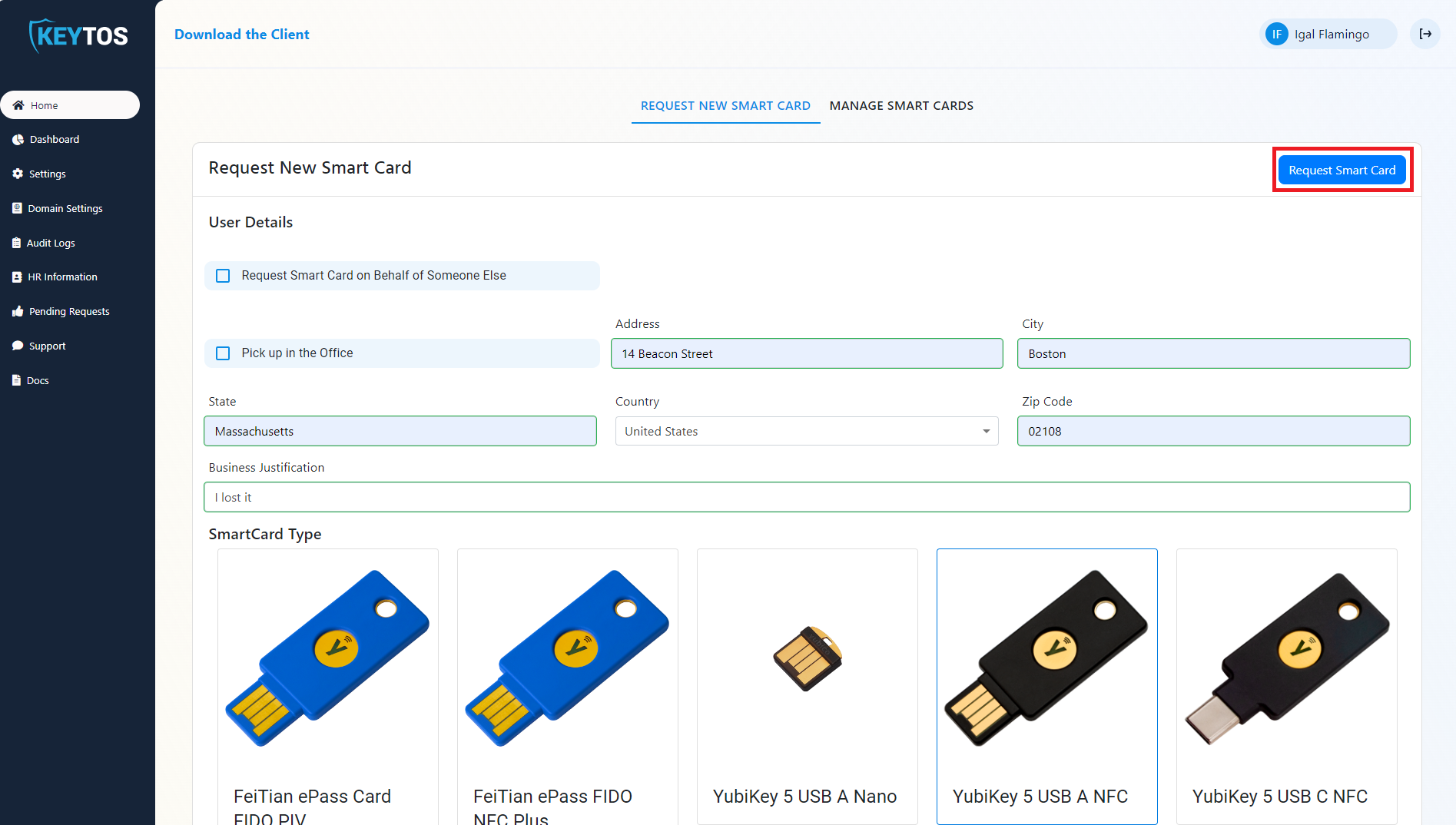 How To Request Smart Card and or FIDO2 Tokens for Entra ID
