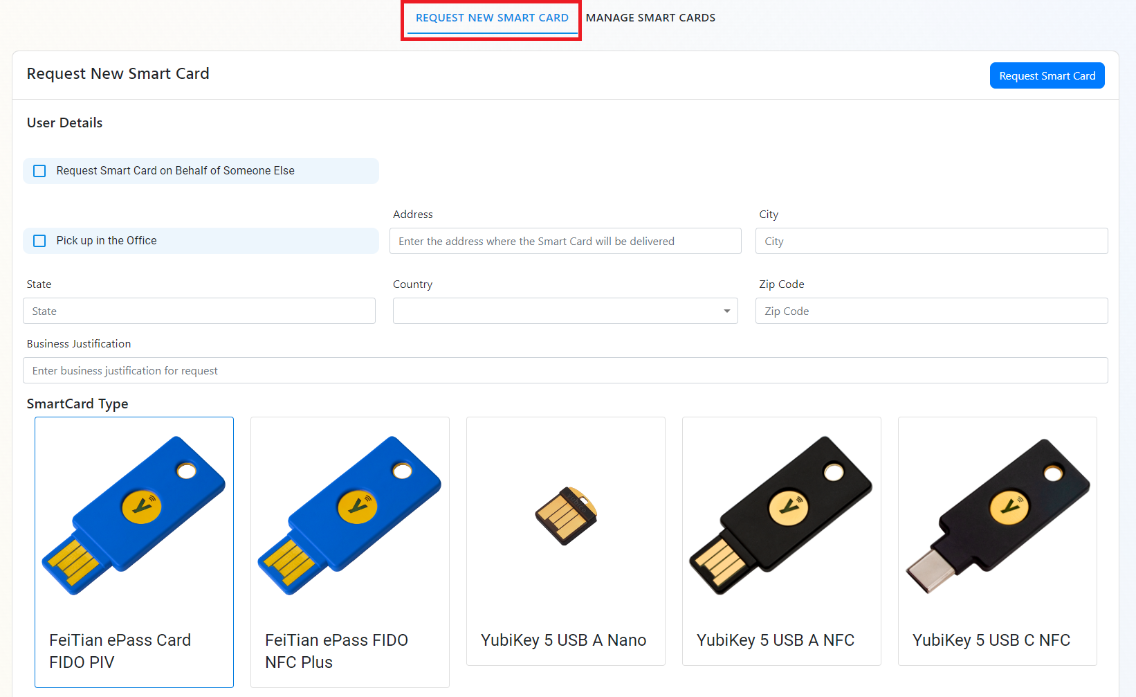 How To Request Smart Card for entra CBA