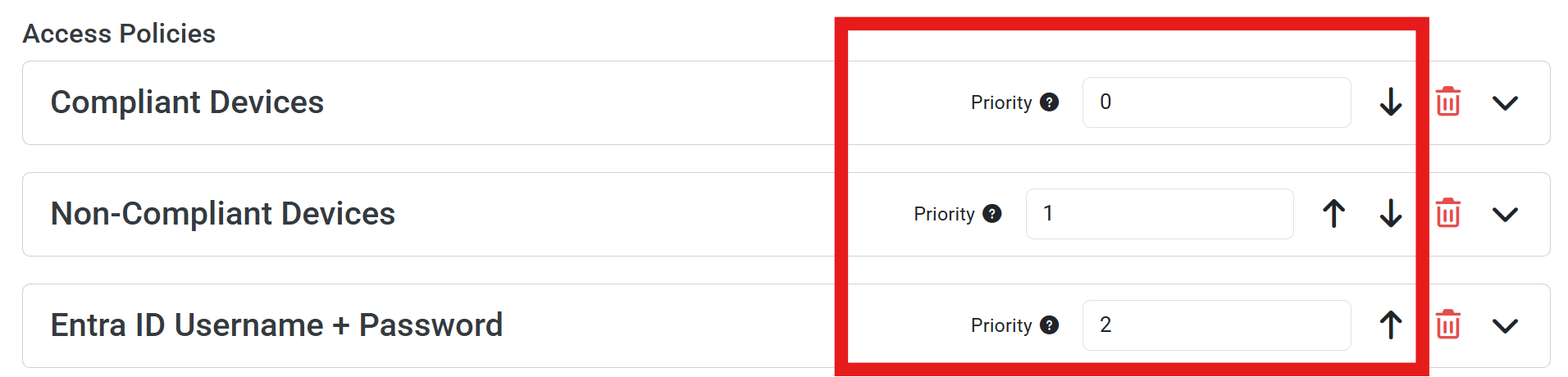 Cloud RADIUS Access Policy Priority